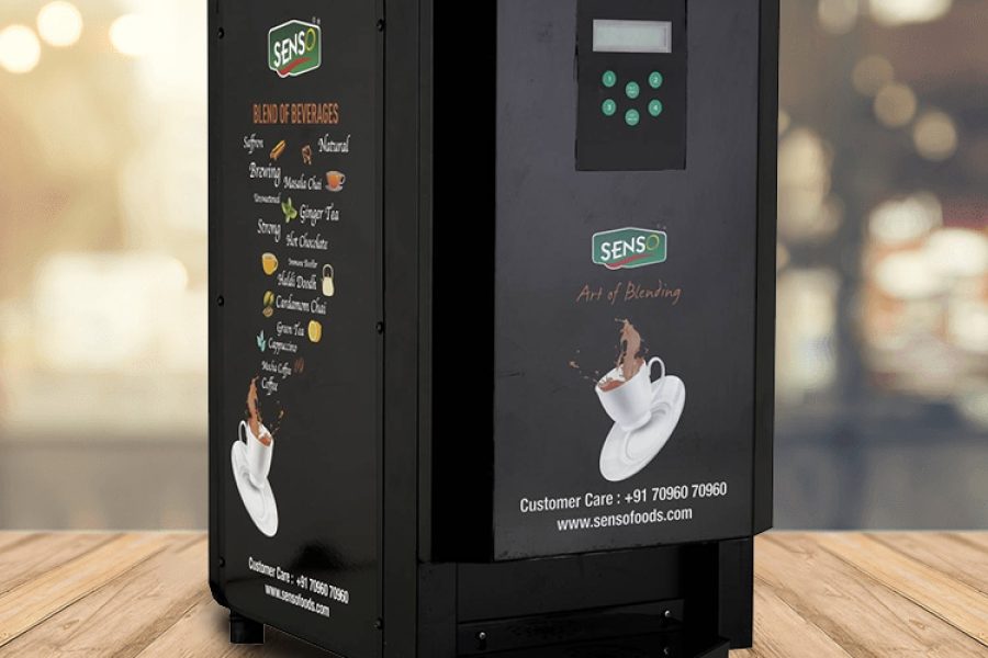 Four Option Tea–Coffee Vending Machine